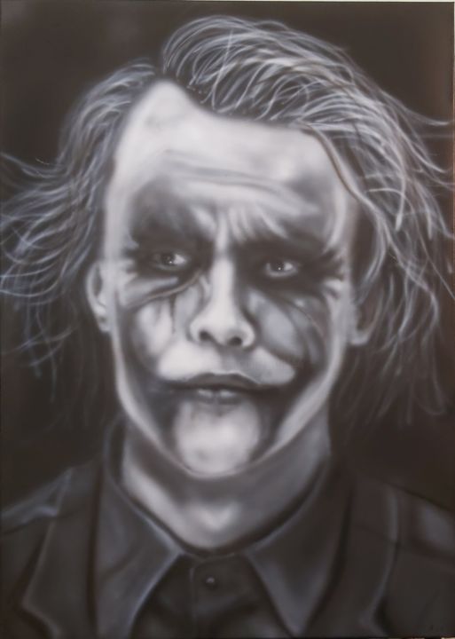 Pittura intitolato "Joker ..." da Matthias Lietz, Opera d'arte originale, Aerografo