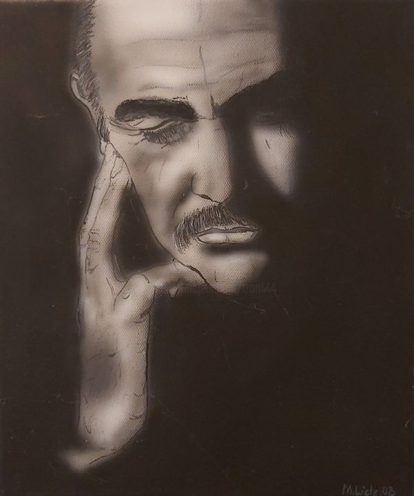 Painting titled "Portrait Connery ,A…" by Matthias Lietz, Original Artwork, Airbrush