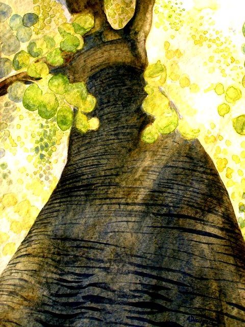 绘画 标题为“Femme arbre” 由Troniou, 原创艺术品, 油