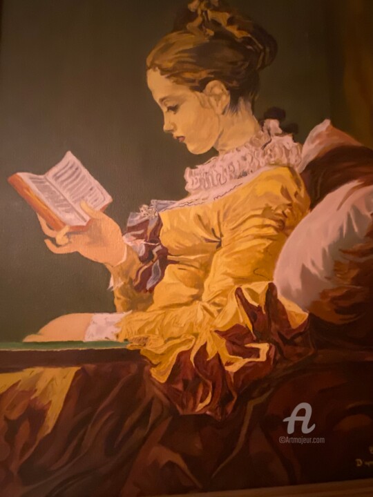 Peinture intitulée "Reproduction de la…" par Christelle Hayez, Œuvre d'art originale, Huile
