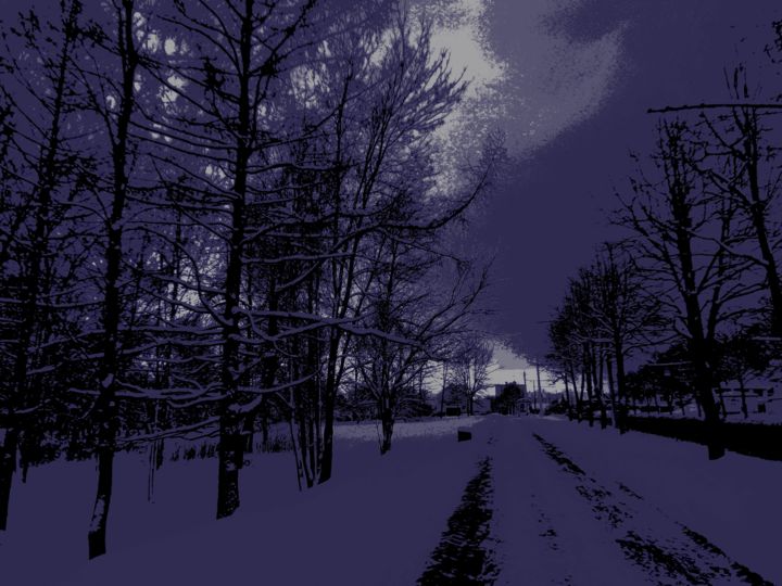 Photographie intitulée "Крылья ночи Абстрак…" par Natalia Troshina, Œuvre d'art originale