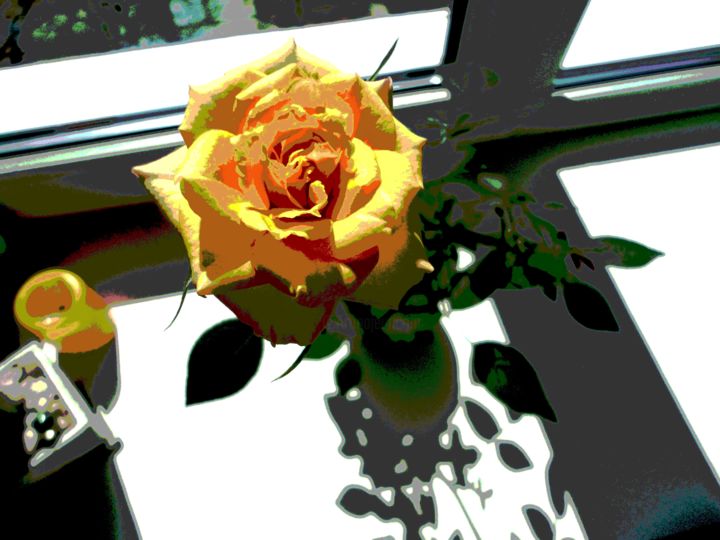 Фотография под названием "Роза у окна" - Наталья Трошина, Подлинное произведение искусства