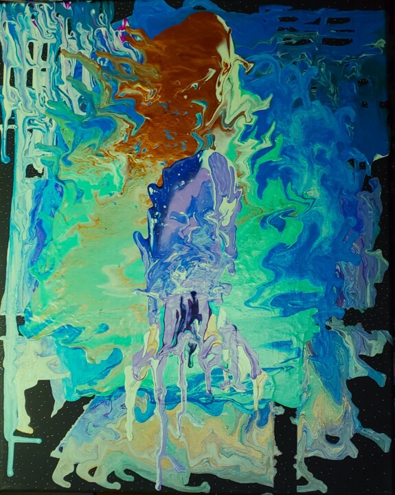 Painting titled "Changes" by Troy Wilson-Ripsom, Original Artwork, Acrylic Mounted on Wood Stretcher frame