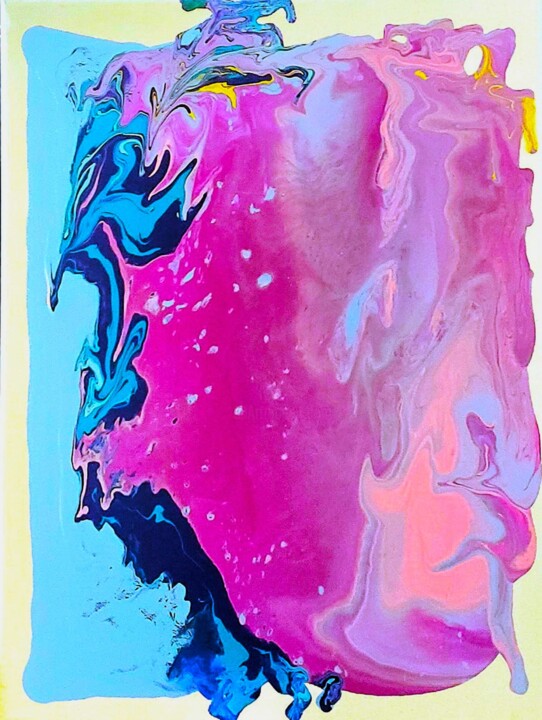 Malarstwo zatytułowany „Dawn Splash” autorstwa Troy Wilson-Ripsom, Oryginalna praca, Akryl Zamontowany na Drewniana rama nos…