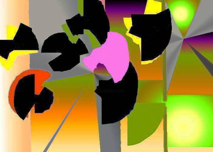 Digital Arts titled "Японские веера" by Lili Drozhievskaia, Original Art, 2D Digital Work