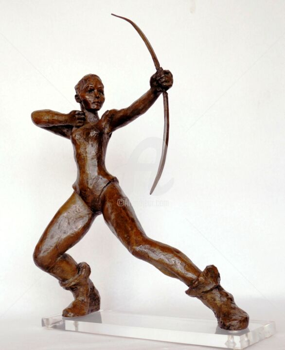 제목이 "Amazone, sculpture…"인 조형물 Marie-Thérèse Tsalapatanis로, 원작, 청동