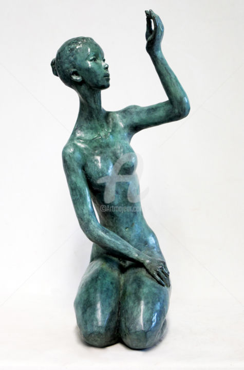 Sculpture intitulée "Chrysalide, sculptu…" par Marie-Thérèse Tsalapatanis, Œuvre d'art originale, Bronze