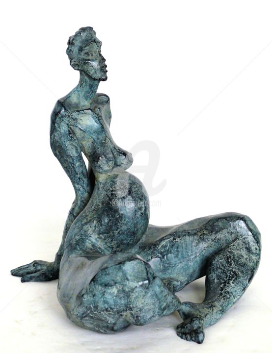 「Fertile, sculpture…」というタイトルの彫刻 Marie-Thérèse Tsalapatanisによって, オリジナルのアートワーク, ブロンズ