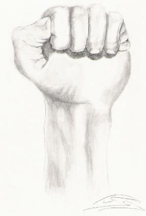 Drawing titled "study of hand" by Todd Searles, Original Artwork