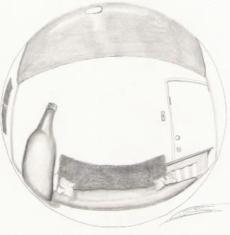 Disegno intitolato "study of reflective…" da Todd Searles, Opera d'arte originale