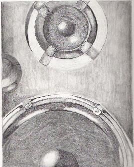 Drawing titled "speaker" by Todd Searles, Original Artwork