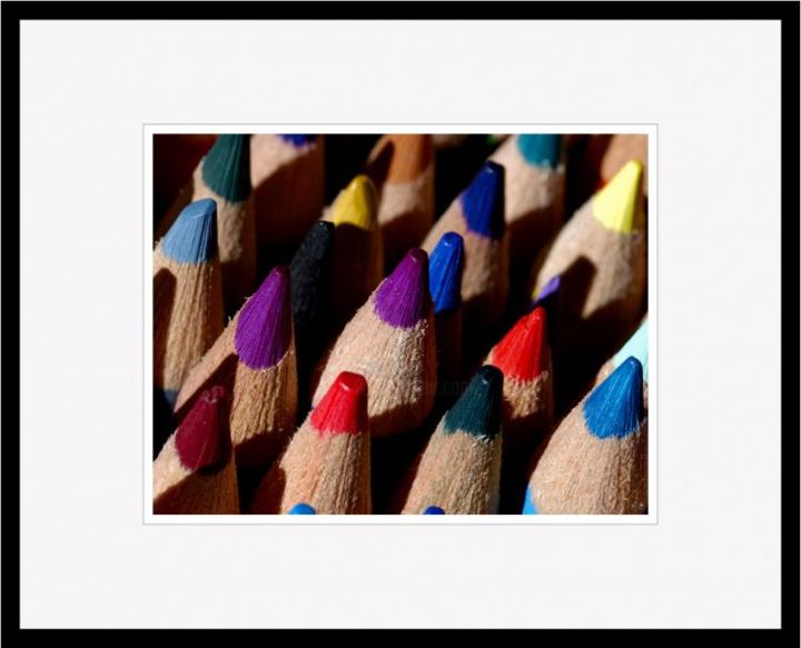 Photography titled "Colored Pencils 1" by Tim Sukovaty, Original Artwork
