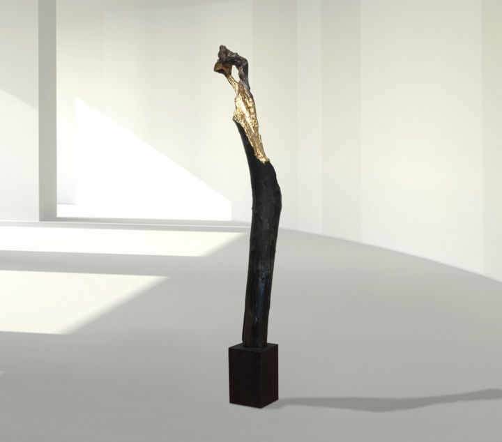 Sculpture titled "Untitled190211" by Tsunshan, Original Artwork, Wood