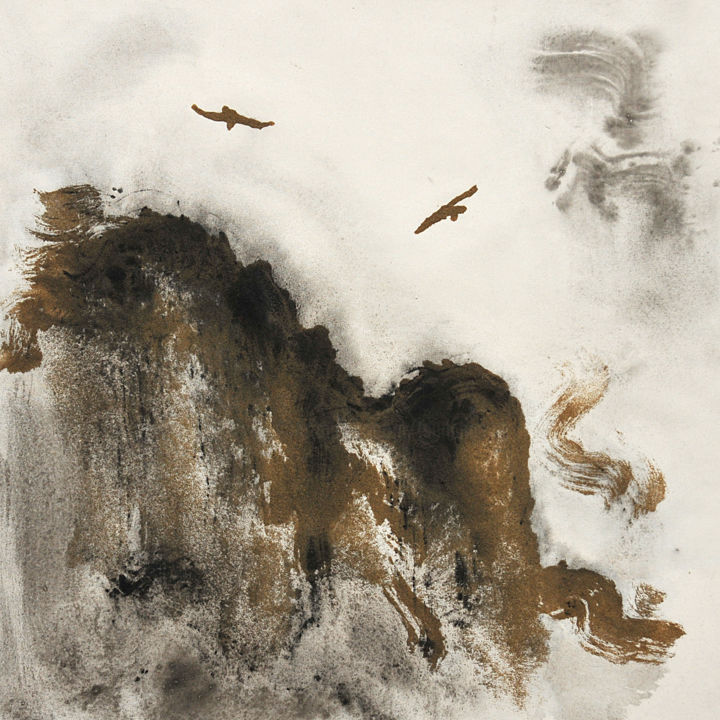 Pittura intitolato "Untitled190825" da Tsunshan, Opera d'arte originale, Acrilico