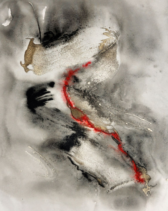 Painting titled "Untitled200126" by Tsunshan, Original Artwork, Acrylic