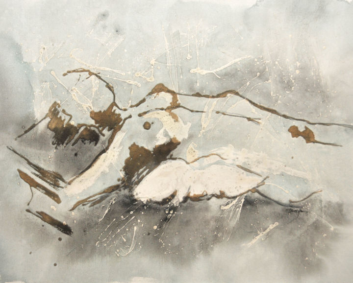Painting titled "Untitled200610" by Tsunshan, Original Artwork, Acrylic