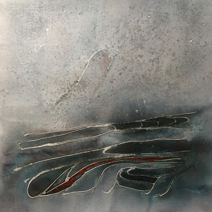 Schilderij getiteld "Untitled220422" door Tsunshan, Origineel Kunstwerk, Acryl