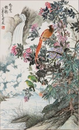 绘画 标题为“The gorgeous and fe…” 由Tsz Mei Wong, 原创艺术品, 油
