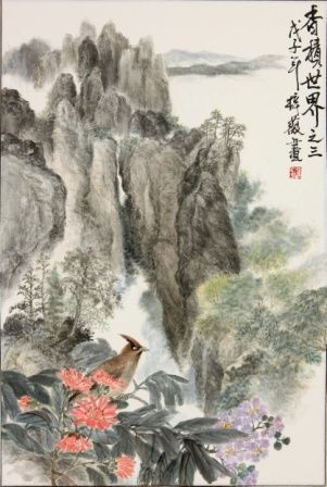 Malarstwo zatytułowany „The fragrant world…” autorstwa Tsz Mei Wong, Oryginalna praca, Olej