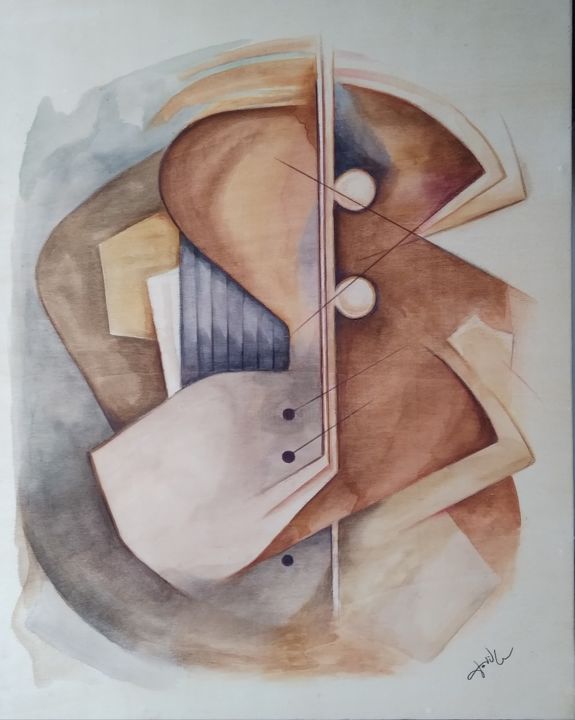 Pintura intitulada ""Doppio Movimento"" por Francisco Tovilla, Obras de arte originais