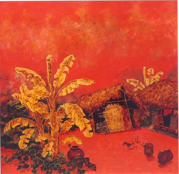 Painting titled "Countryside" by Tuan Long Tran, Original Artwork