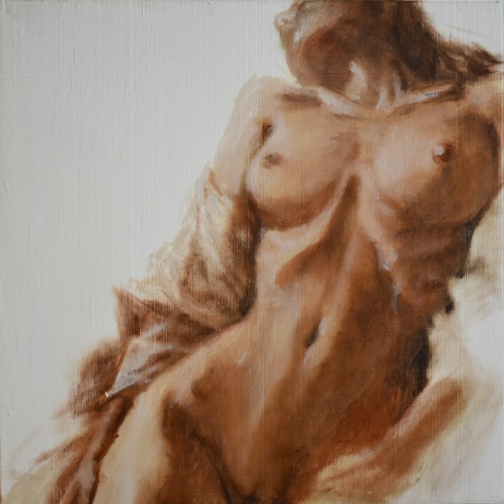 Painting titled "Nudo 003" by Tuand Studio, Original Artwork, Oil