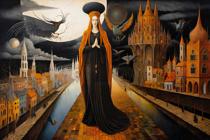 「The Saint of Arling…」というタイトルのデジタルアーツ Tucari Pによって, オリジナルのアートワーク, デジタル絵画