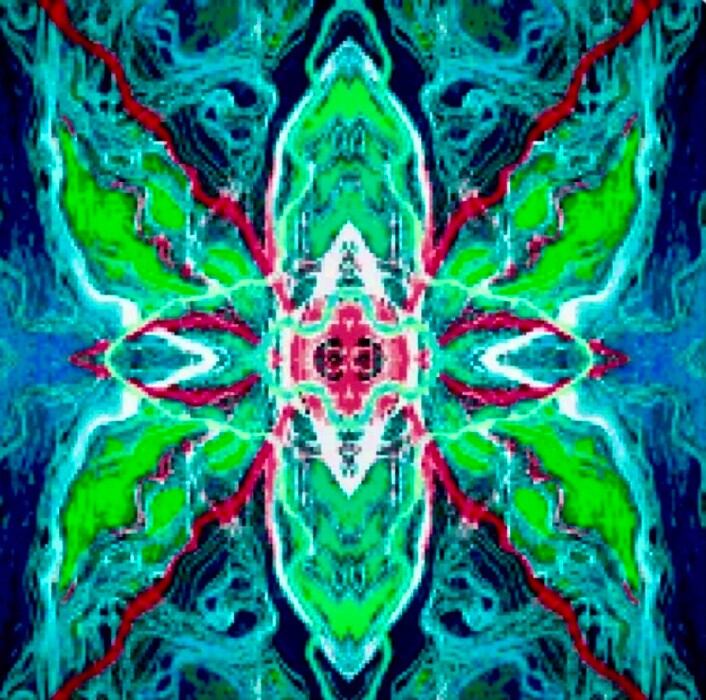 Digital Arts titled "Mandala Neuro 2" by Oksana Tukhtarkina, Original Artwork, AI generated image