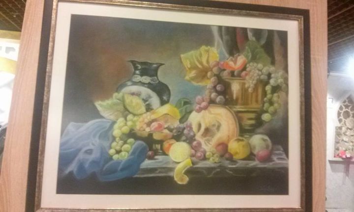 Painting titled "soft pastel" by Tuğba Söyler, Original Artwork, Pastel