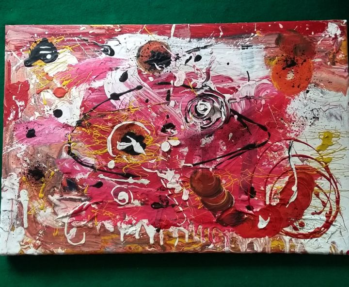 Painting titled "Sei tutti i miei sb…" by June Sailor, Original Artwork, Acrylic