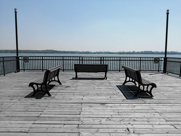 Photographie intitulée "fleuve" par Maëlle Turcot, Œuvre d'art originale, Photographie numérique