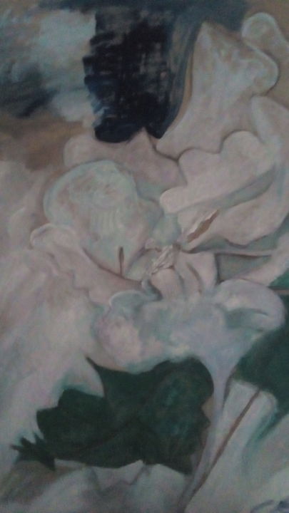 Painting titled "Giglio" by Leila Turk, Original Art,