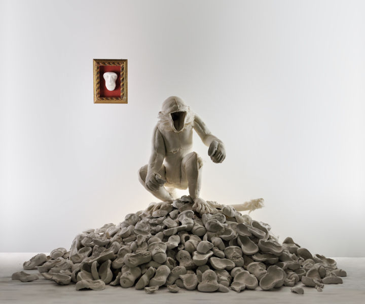 Skulptur mit dem Titel "La ricerca" von Alessandro Turoni, Original-Kunstwerk