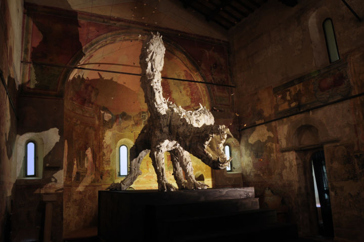 Skulptur mit dem Titel "La soglia dell'aldi…" von Alessandro Turoni, Original-Kunstwerk