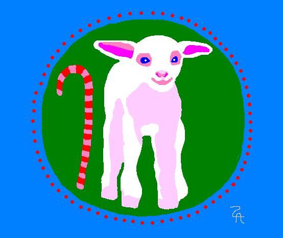 Arte digitale intitolato "Sheep Song" da Zoe Ann Nishimuta, Opera d'arte originale