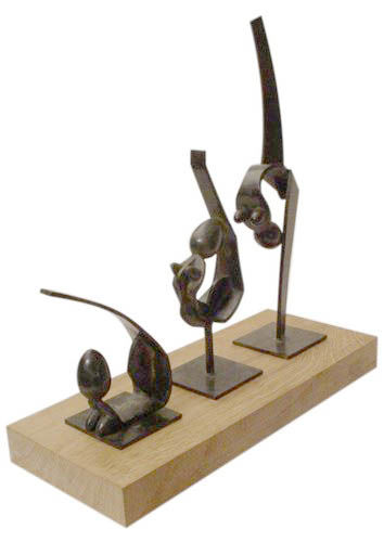 Rzeźba zatytułowany „TRYPTIQUE” autorstwa Turzo, Oryginalna praca