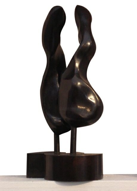 Sculpture titled "Fusion" by Turzo, Original Artwork, Metals