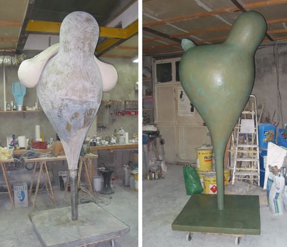 Sculpture intitulée "la réalisation le g…" par Turzo, Œuvre d'art originale