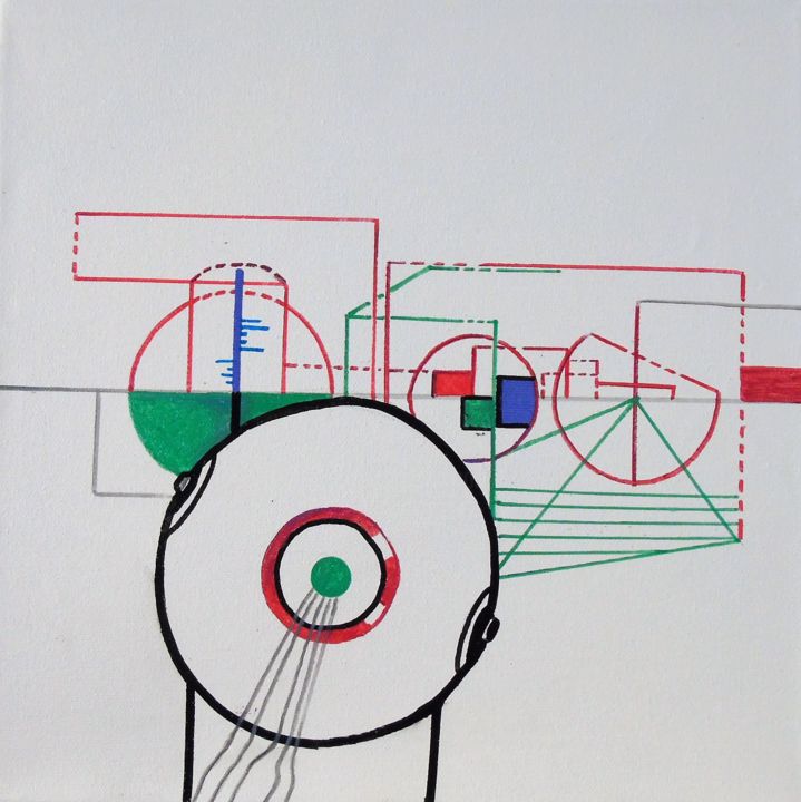 Painting titled "min9" by Tuul, Original Art,