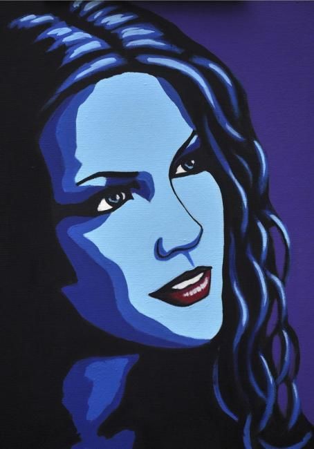 Pintura titulada "Kate Beckinsale" por Toño Venegas, Obra de arte original, Oleo