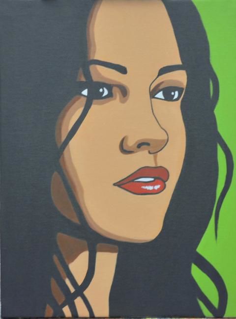Pintura titulada "Zeta Jones" por Toño Venegas, Obra de arte original, Oleo