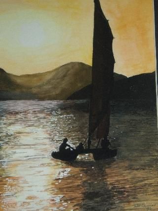 Malerei mit dem Titel "twilight" von Todd Harriss, Original-Kunstwerk