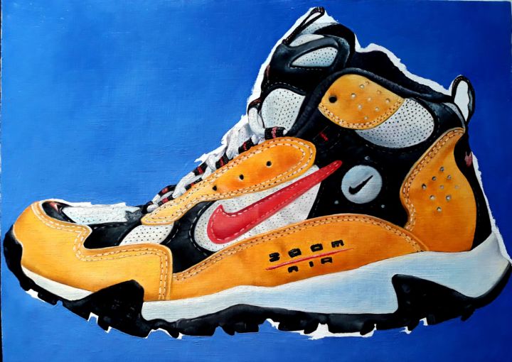 Peinture intitulée "Nike zoom terra ser…" par Sergio Rivera Martinez, Œuvre d'art originale, Acrylique Monté sur Autre panne…