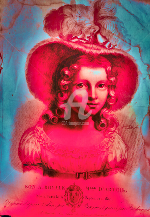 Arts numériques intitulée "Mademoiselle d'arto…" par Ty80, Œuvre d'art originale, Photo montage