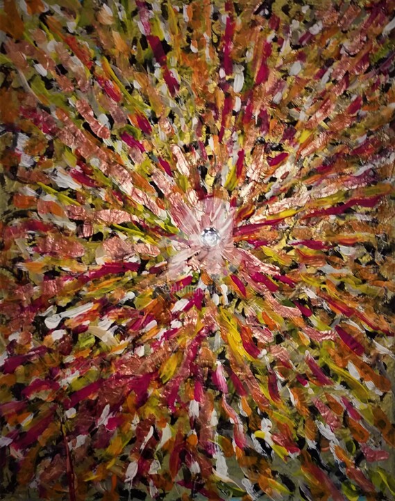 Картина под названием "Equinox" - Ty80, Подлинное произведение искусства, Акрил Установлен на Деревянная рама для носилок
