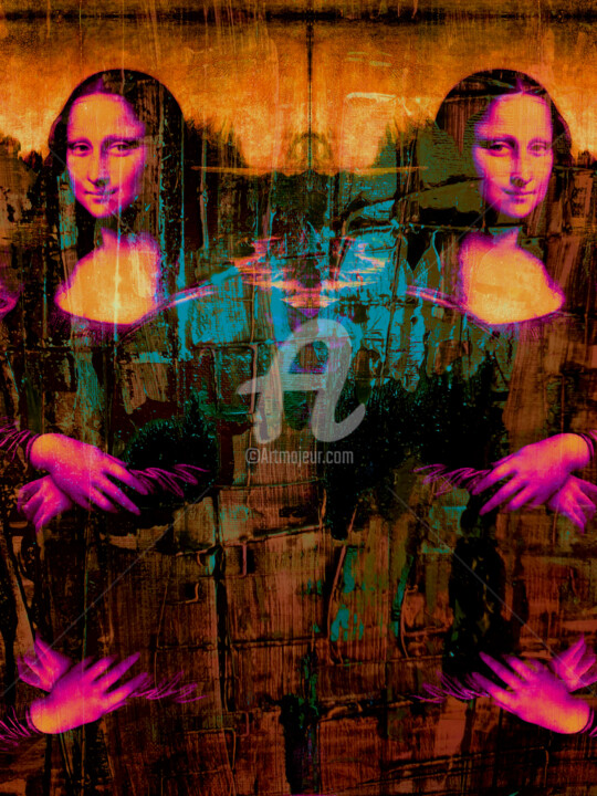 Photography titled "twins joconde" by Ty80, Original Artwork, Manipulated Photography