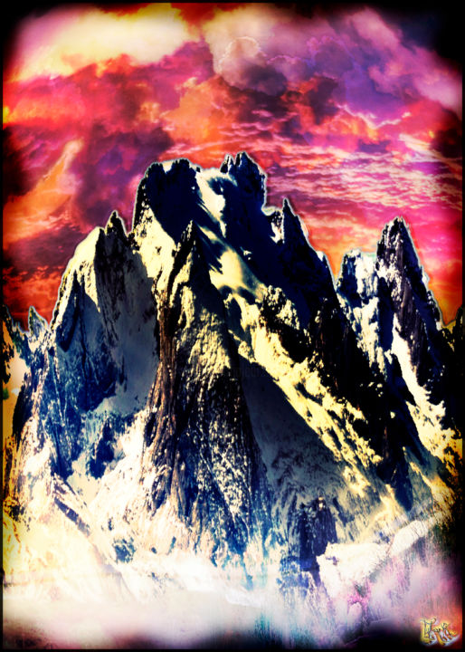 Digital Arts titled ""Venus Rock Mountai…" by Tyfhaan Yk, Original Artwork, Digital Painting