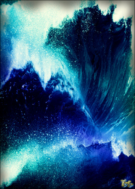 Цифровое искусство под названием ""White'n'Blue ..."" - Tyfhaan Yk, Подлинное произведение искусства, Цифровая живопись