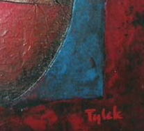 Painting titled "Dame de cœur (detai…" by Tylek, Original Artwork