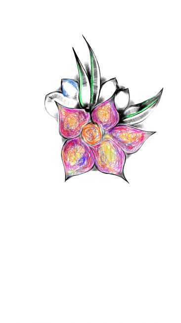 Arts numériques intitulée "flower" par Tyler Brown Brown, Œuvre d'art originale